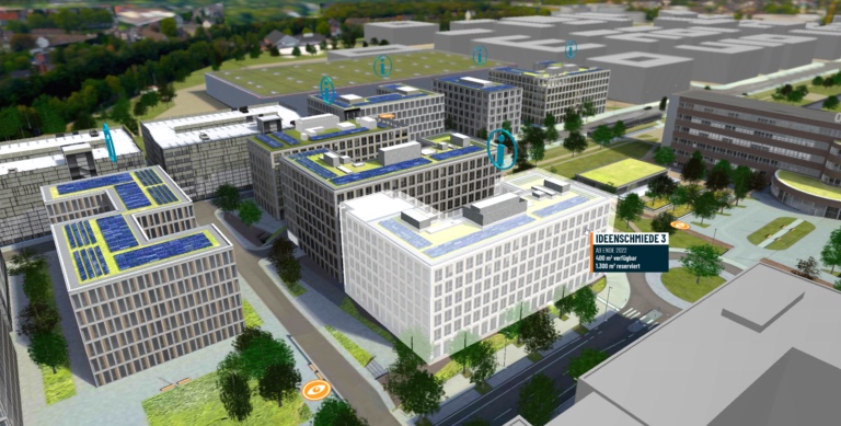 Screenshor des Projektmodell Tools von Landmarken Opelring